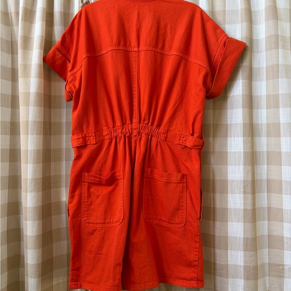 Pilcro Coral-Red-Orange Romper - Picture 3 of 4